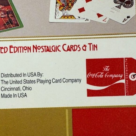 Vintage Coca-Cola Boxed Santa 'For Sparkling Holidays' Tin 2 Decks Playing Cards - Picture 13 of 14